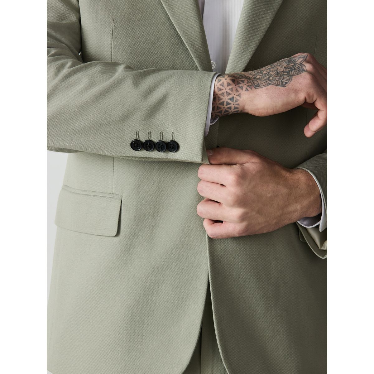Veste de costume texturée coupe ample vert sauge, NEXT