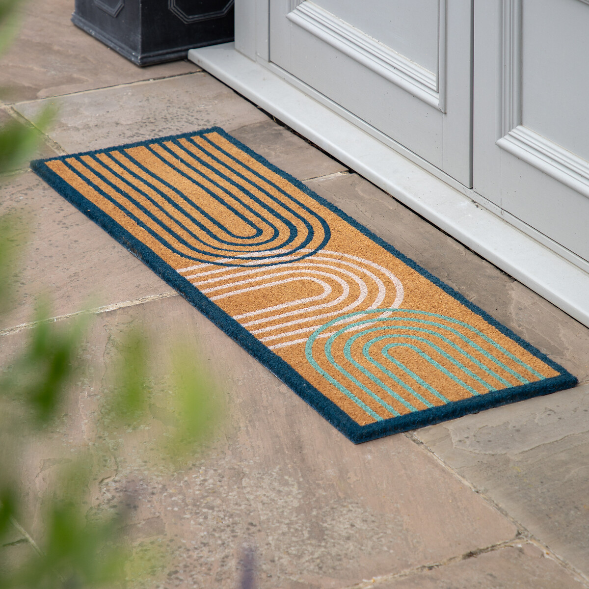 Geo Arches Coir Doormat multi-coloured, SO'HOME