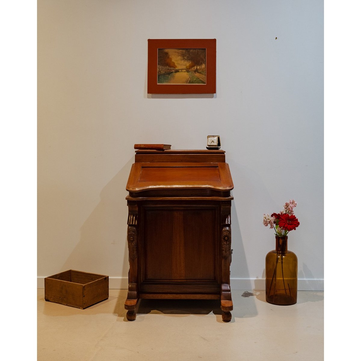 Secrétaire vintage en bois Edouard N°699 - Bon état bois foncé, DEBONGOUT