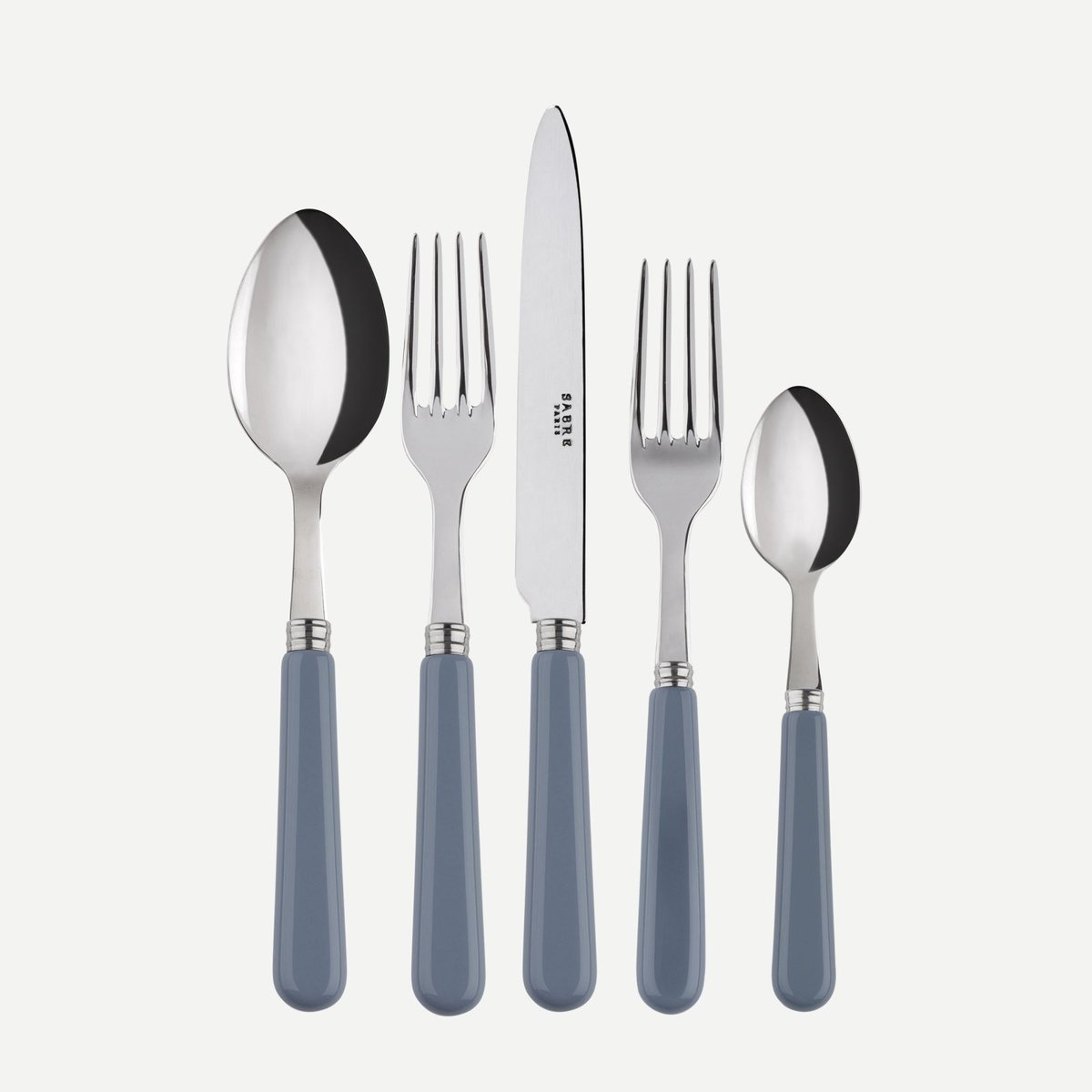 Set de 5 couverts de table, Pop gris, SABRE