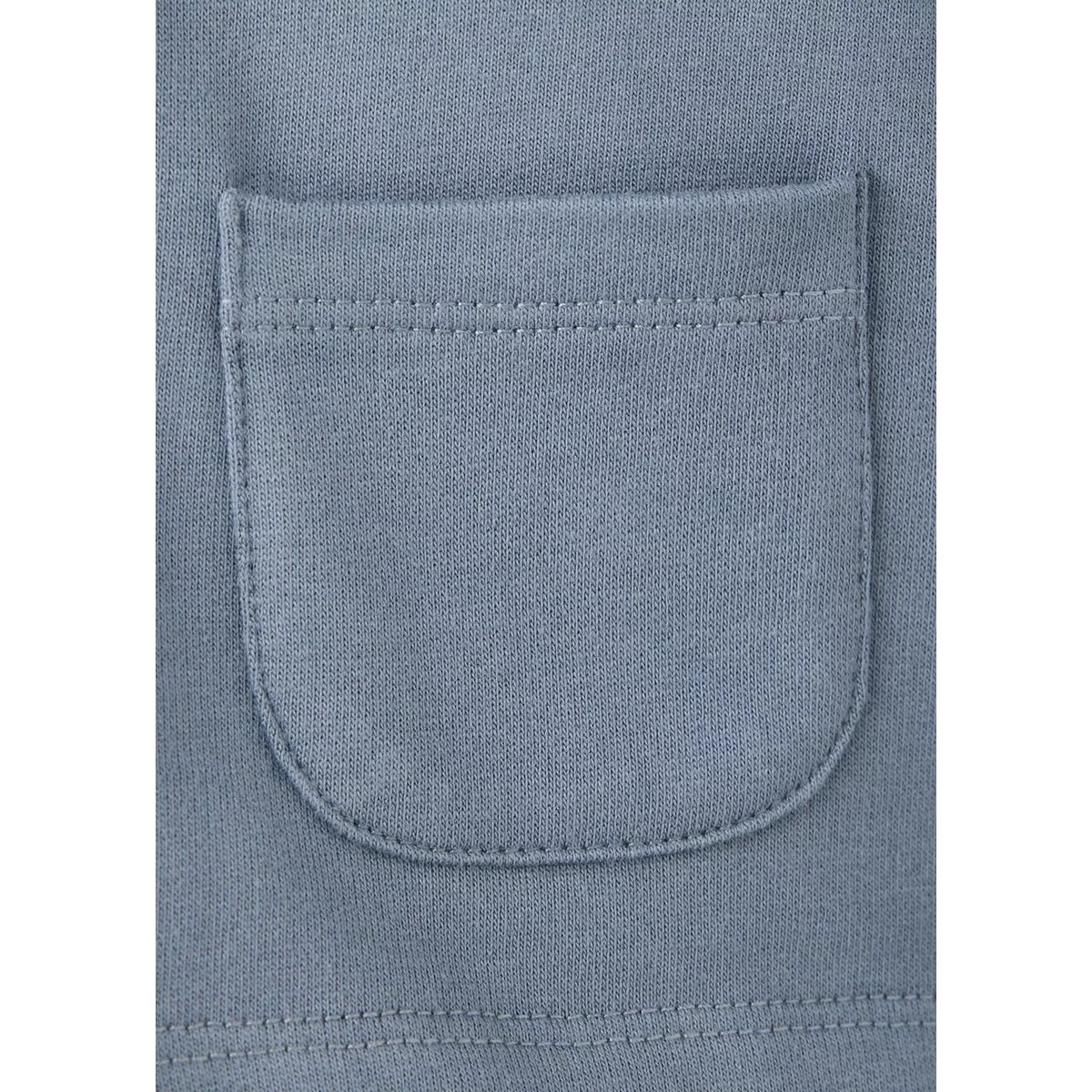 Sweat à capuche avec poches bleu indigo, MANGO BABY