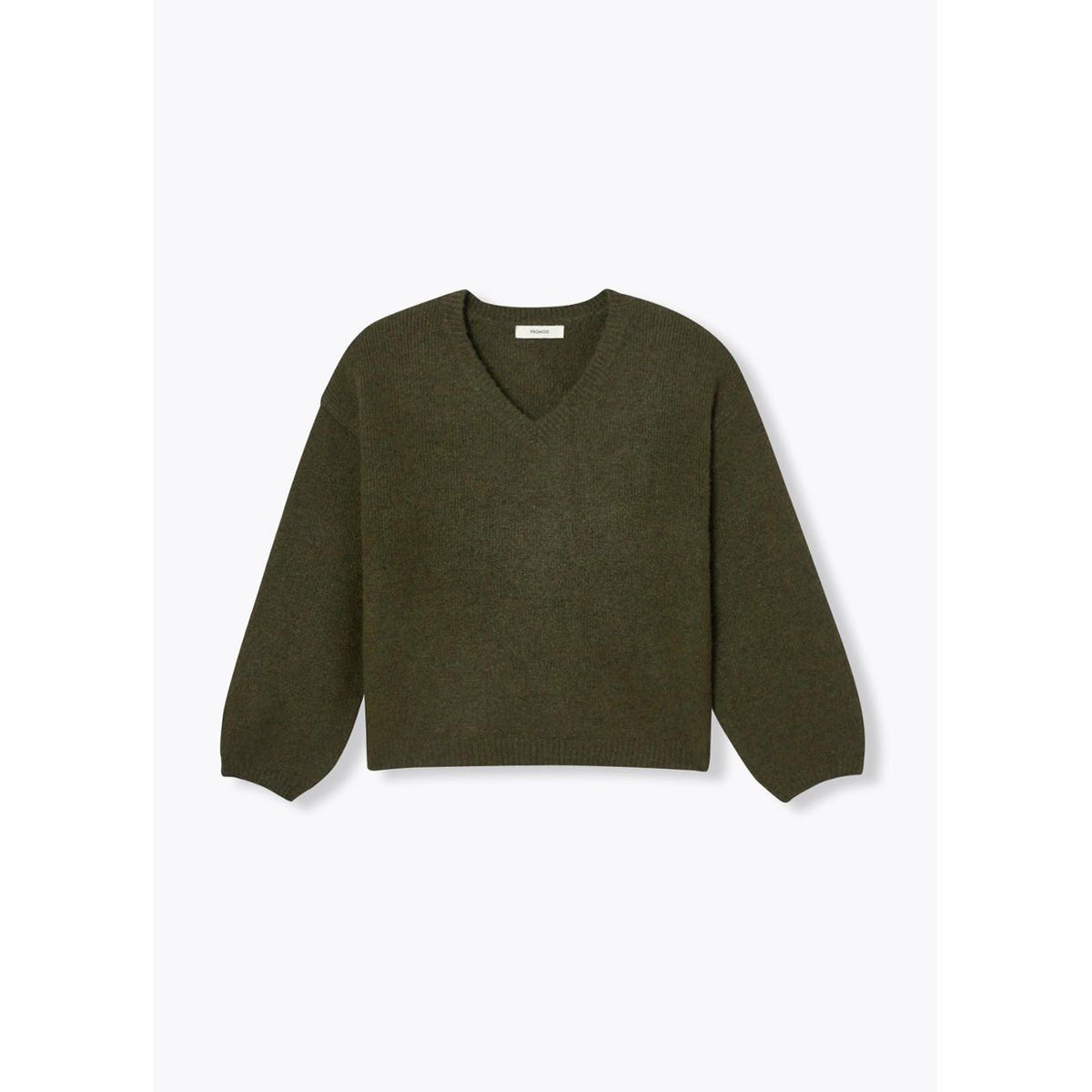 Pull oversize col V kaki, PROMOD