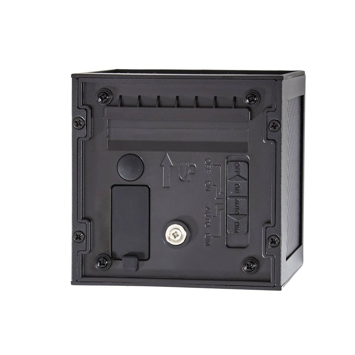 Applique extérieure en métal moderneLED noir, PRIOS