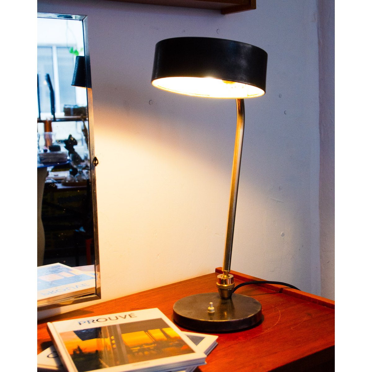 Lampe en métal industriel Julia N°903 - Bon état métal, DEBONGOUT