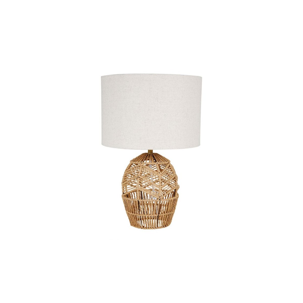 Lampe Pied En Corde Papier Ajay beige, OSTARIA