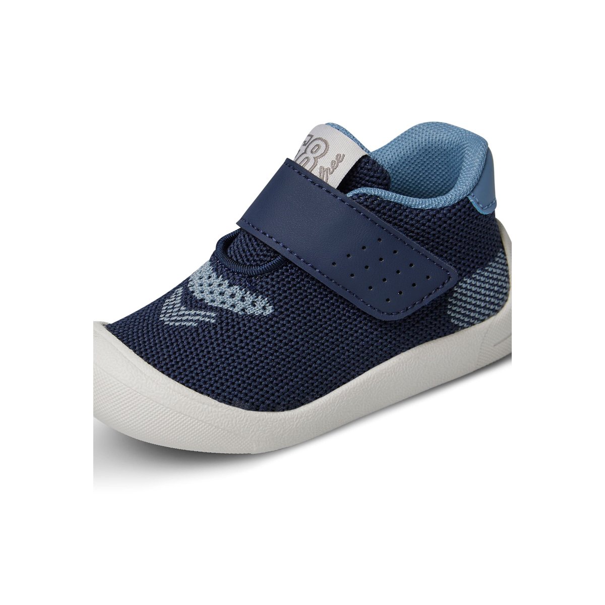 Chaussures premiers pas en similicuir et tissu FREE VL. marine, FALCOTTO