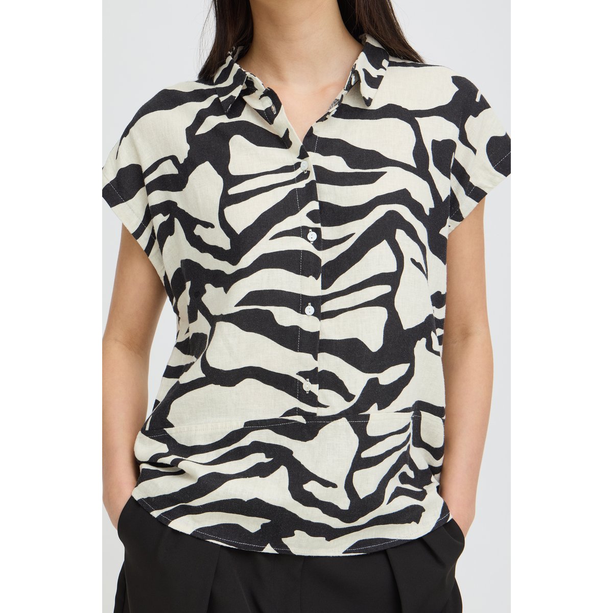 Short sleeve imprimé graphic animal, ICHI