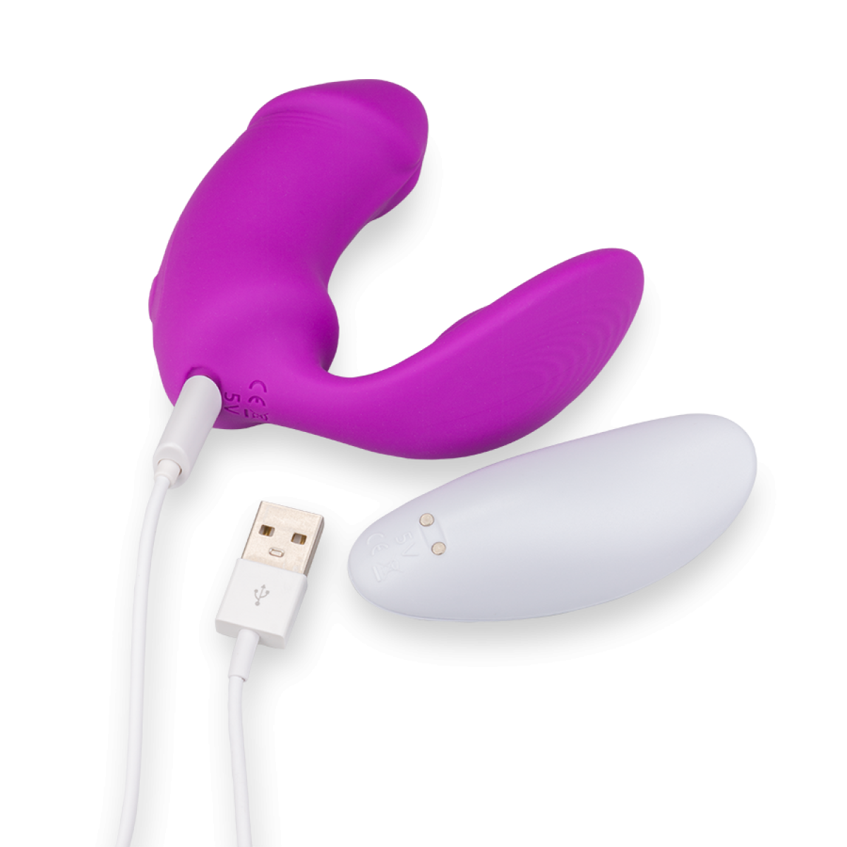 Stimulateur clitoridien et point G télécommandé Sparrow violet, LOVE AND VIBES