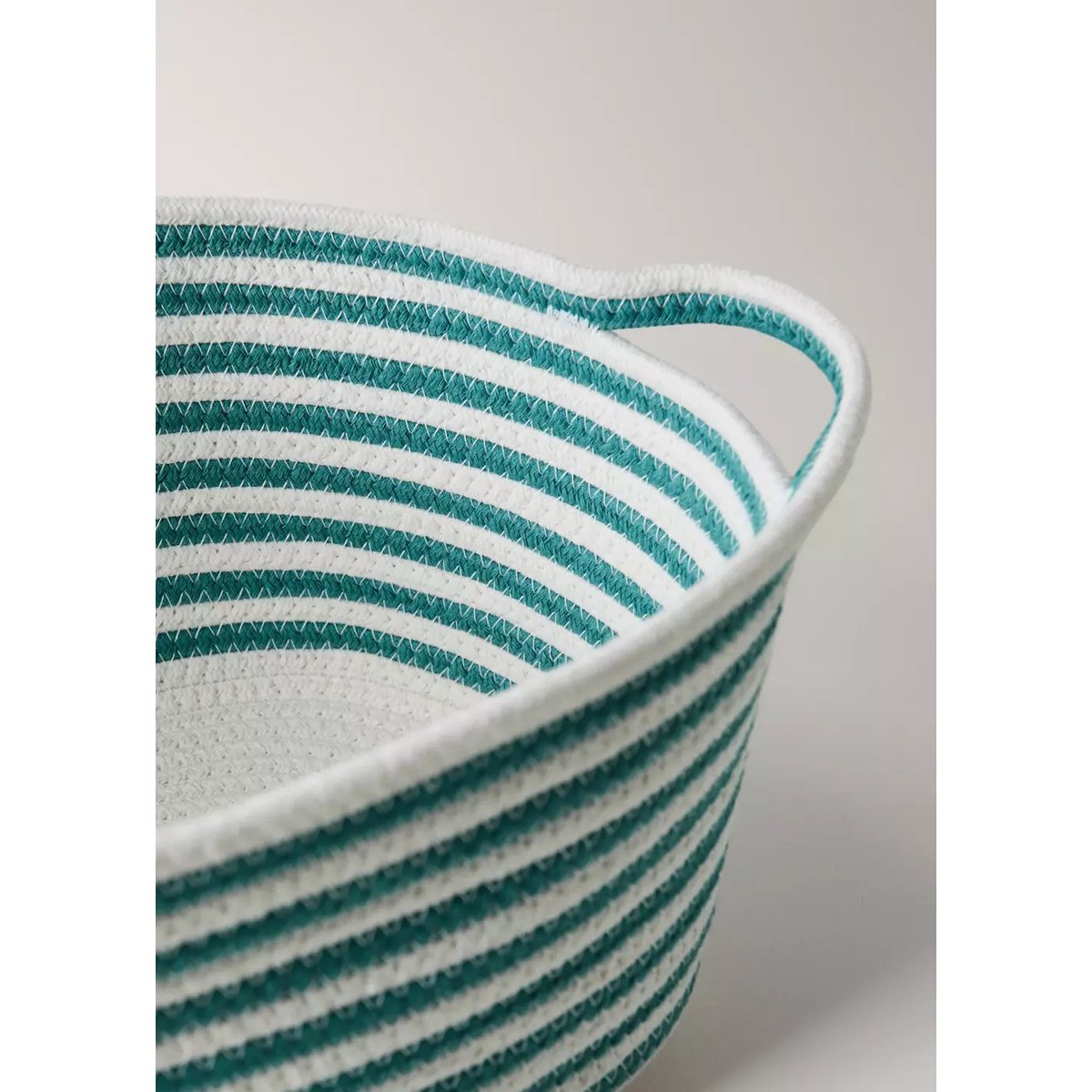 Panier coton avec anses taille moyenne orange, MANGO HOME