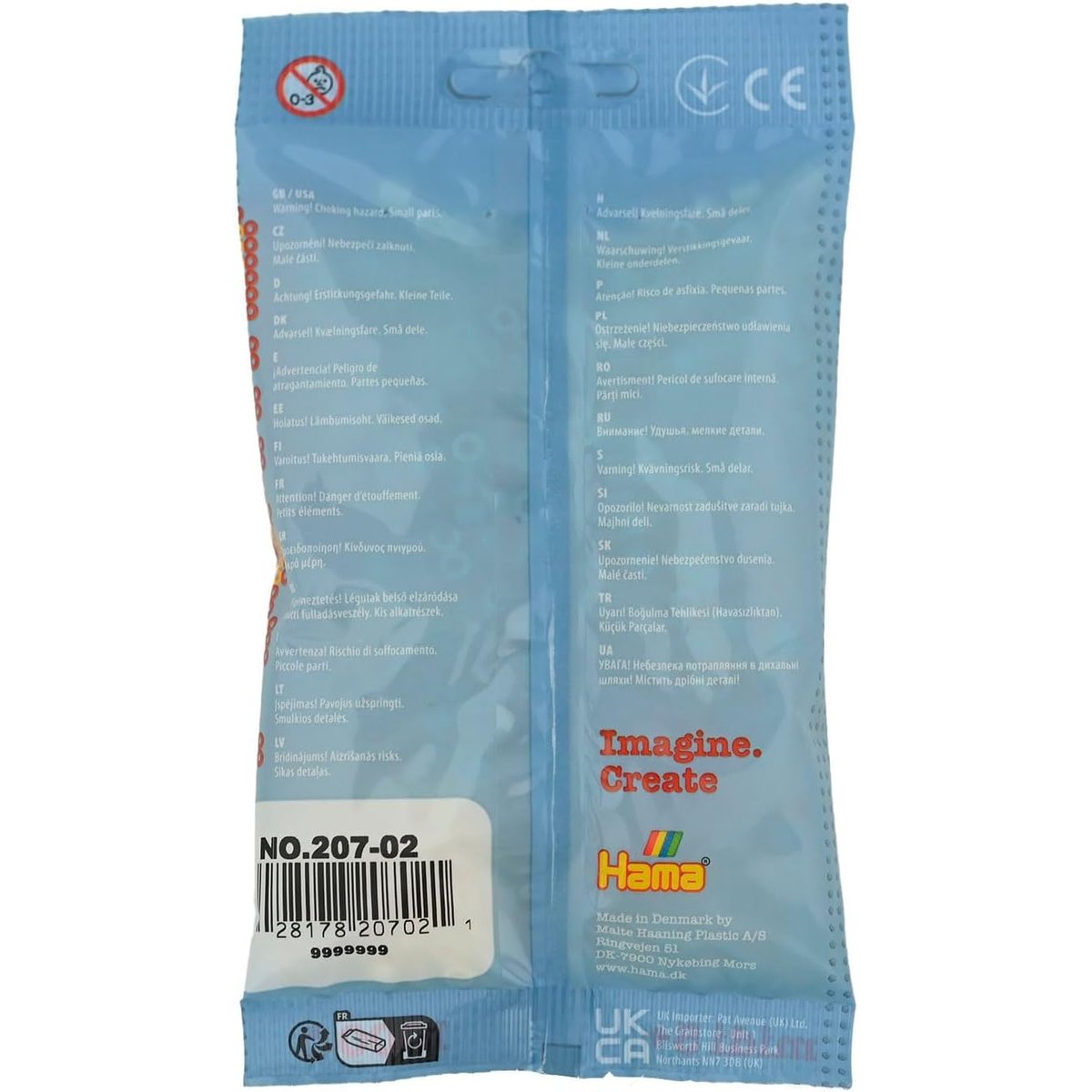 Sachet 1000 perles plastique Midi crème beige, HAMA