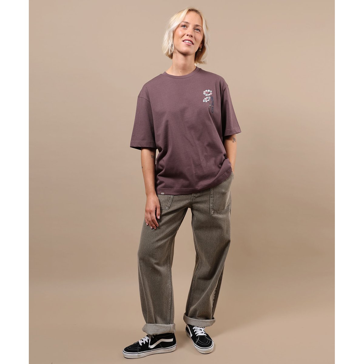 Tee-shirt manches courtes DEALER raisin, OXBOW