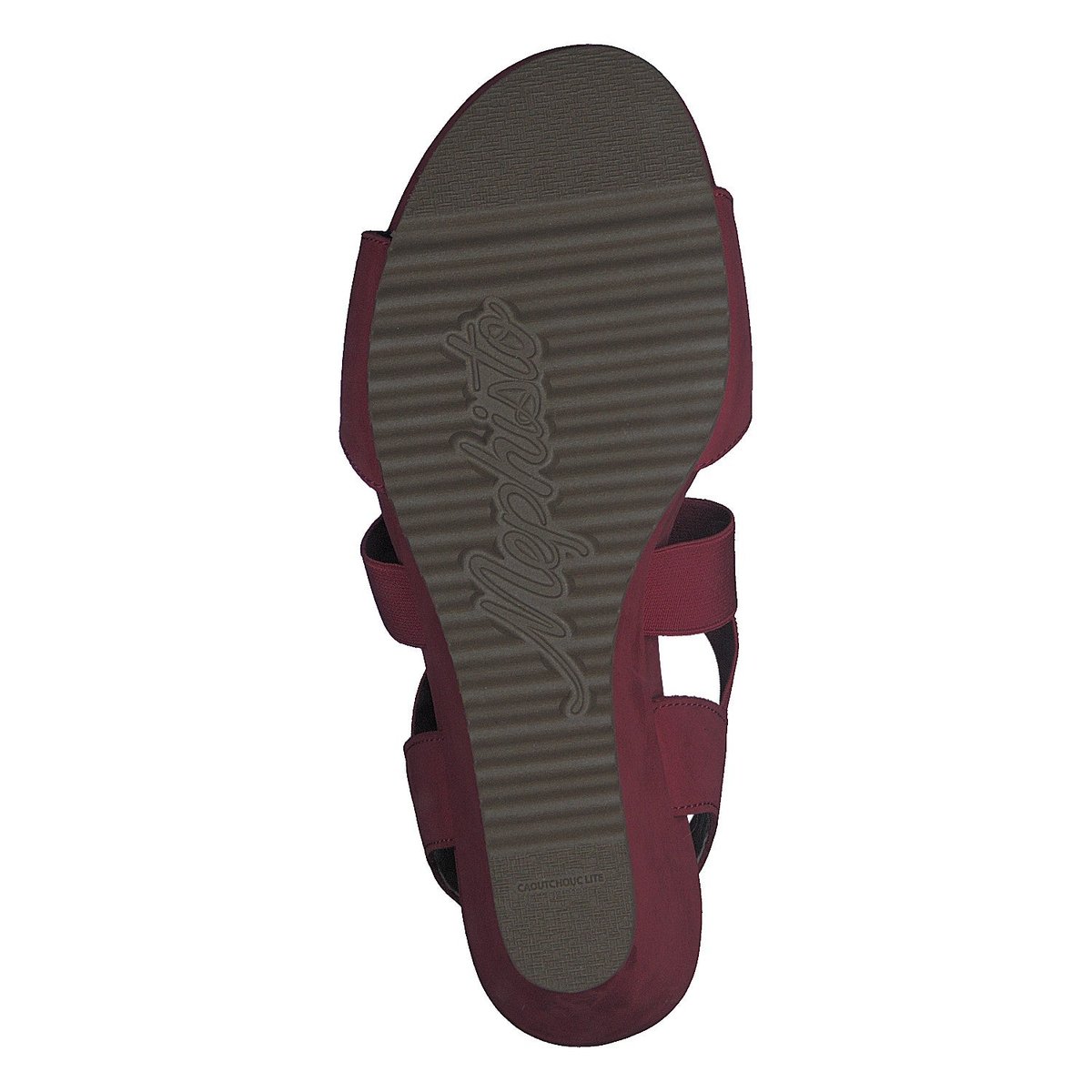 Sandales en cuir GIULIANA rouge 5130, MEPHISTO
