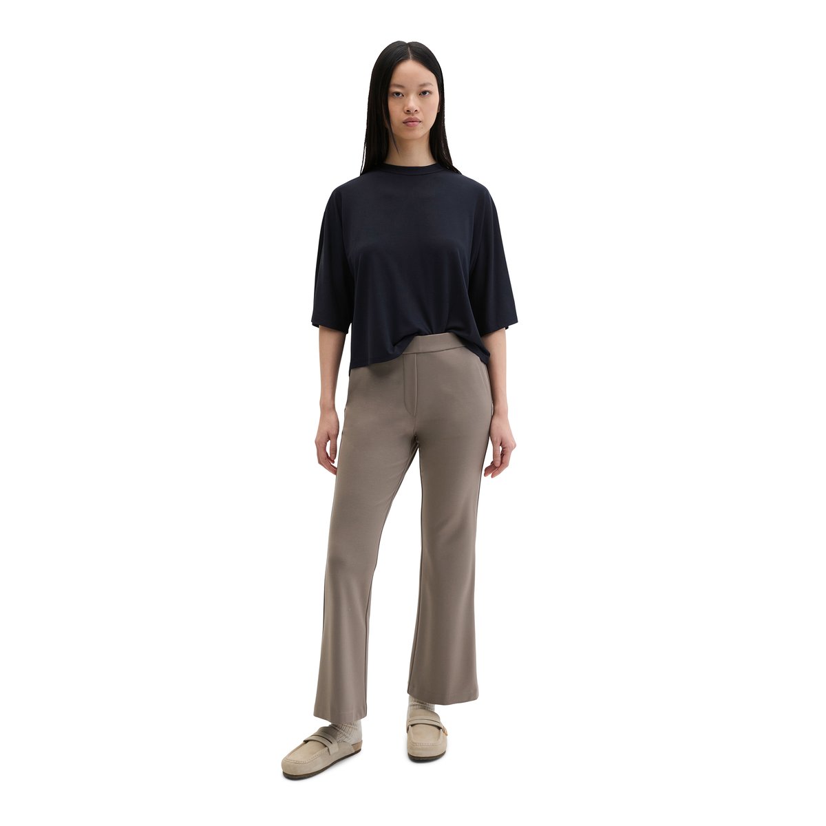 Chemisier loose en LENZING™ ECOVERO™ bleu foncé, MARC O'POLO