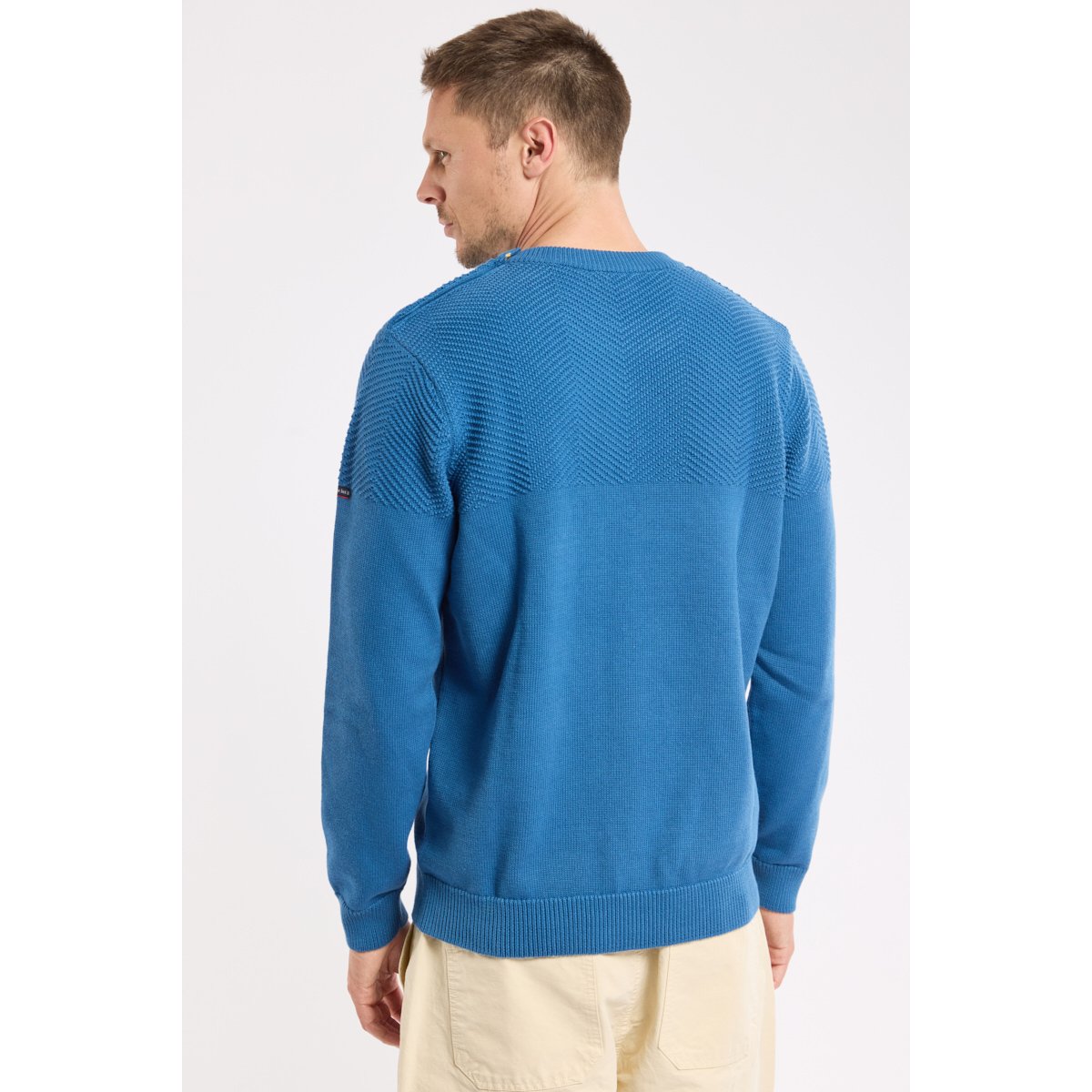 Pull marin en coton dark blue, ARMOR-LUX