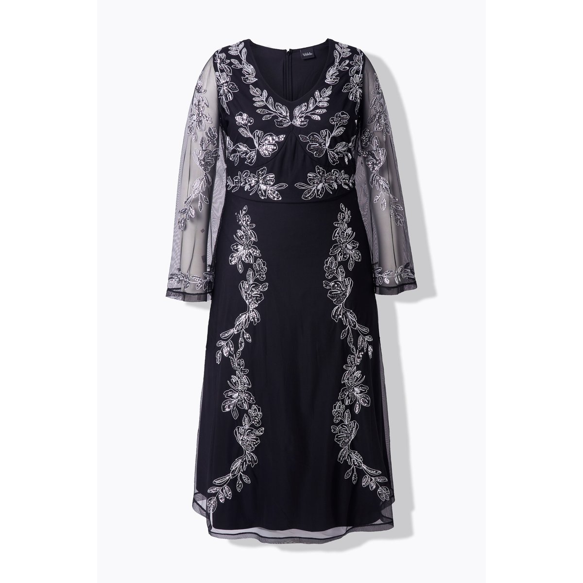 Robe de soirée avec encolure en V noir, ULLA POPKEN