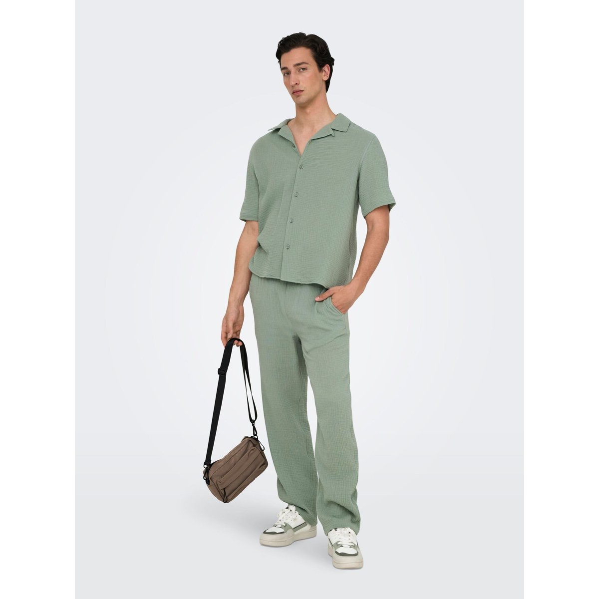 Pantalon iceberg green, ONLY & SONS