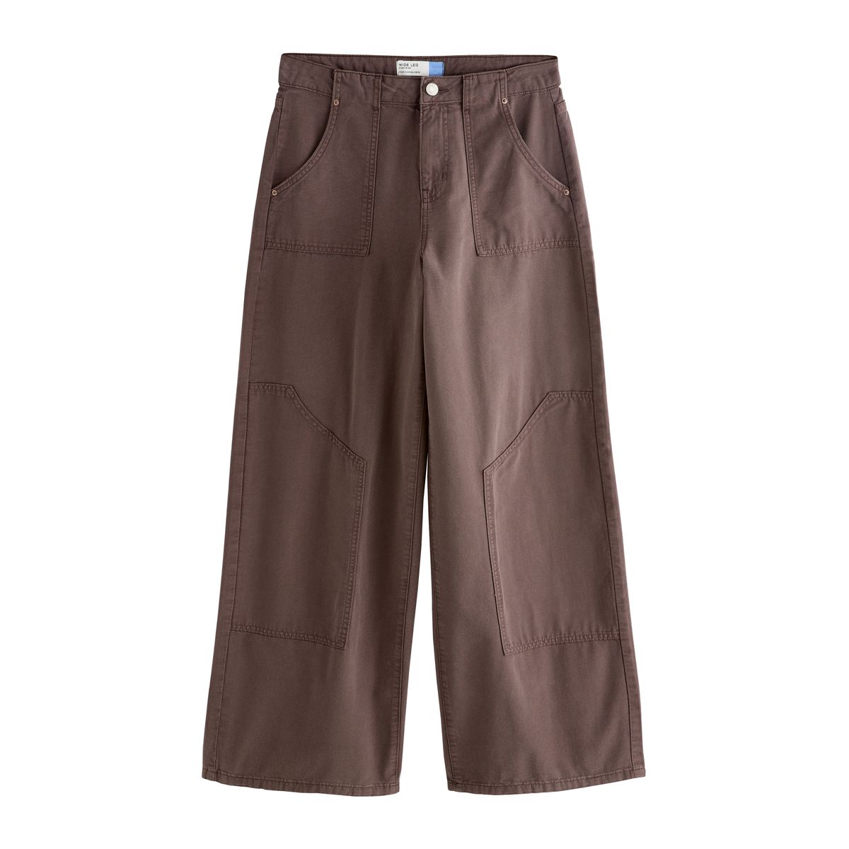 Jean léger style utilitaire marron chocolat, NEXT
