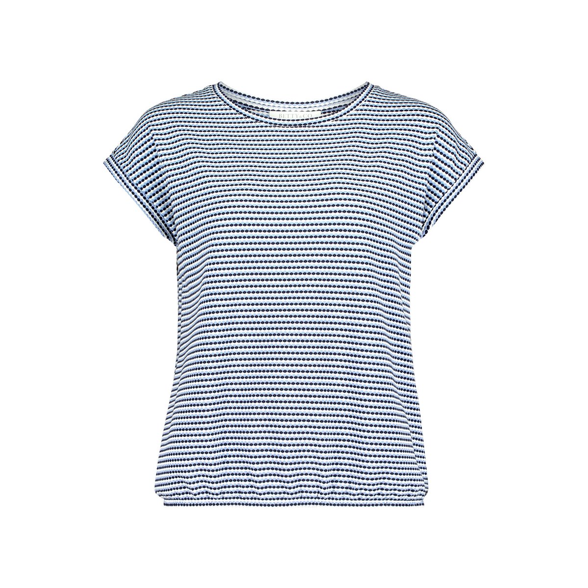 Haut casual à élastique bleu/blanc, BETTY & CO