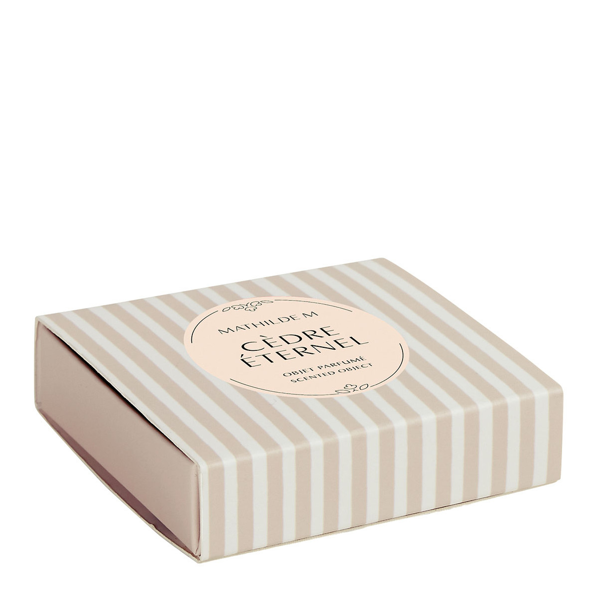 Coffret 4 fondants parfumés CÈDRE ÉTERNEL blanc, MATHILDE M