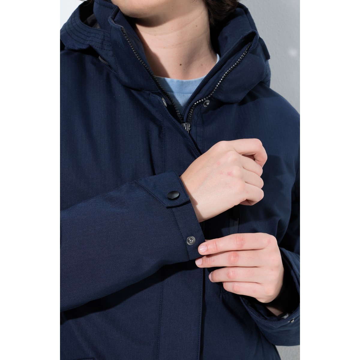 Parka outdoor HYPRAR à capuche, ligne en A marine, ULLA POPKEN