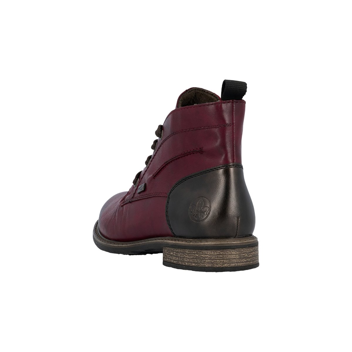 Bottine Cuir Odeon rouge, RIEKER