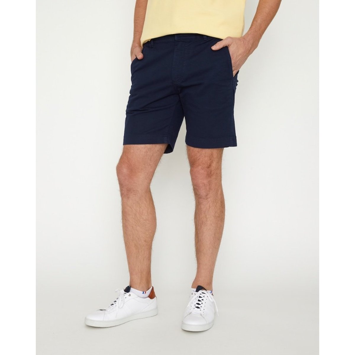 Bermuda chino bleu marine, MISE AU GREEN