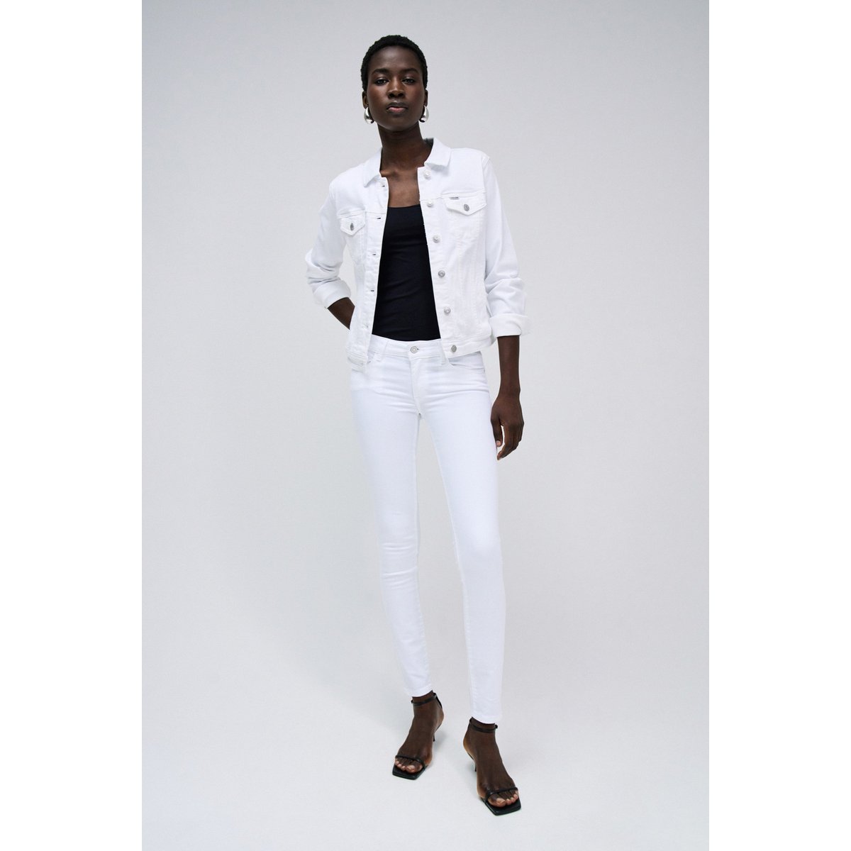 VESTE EN JEAN blanc, SALSA JEANS