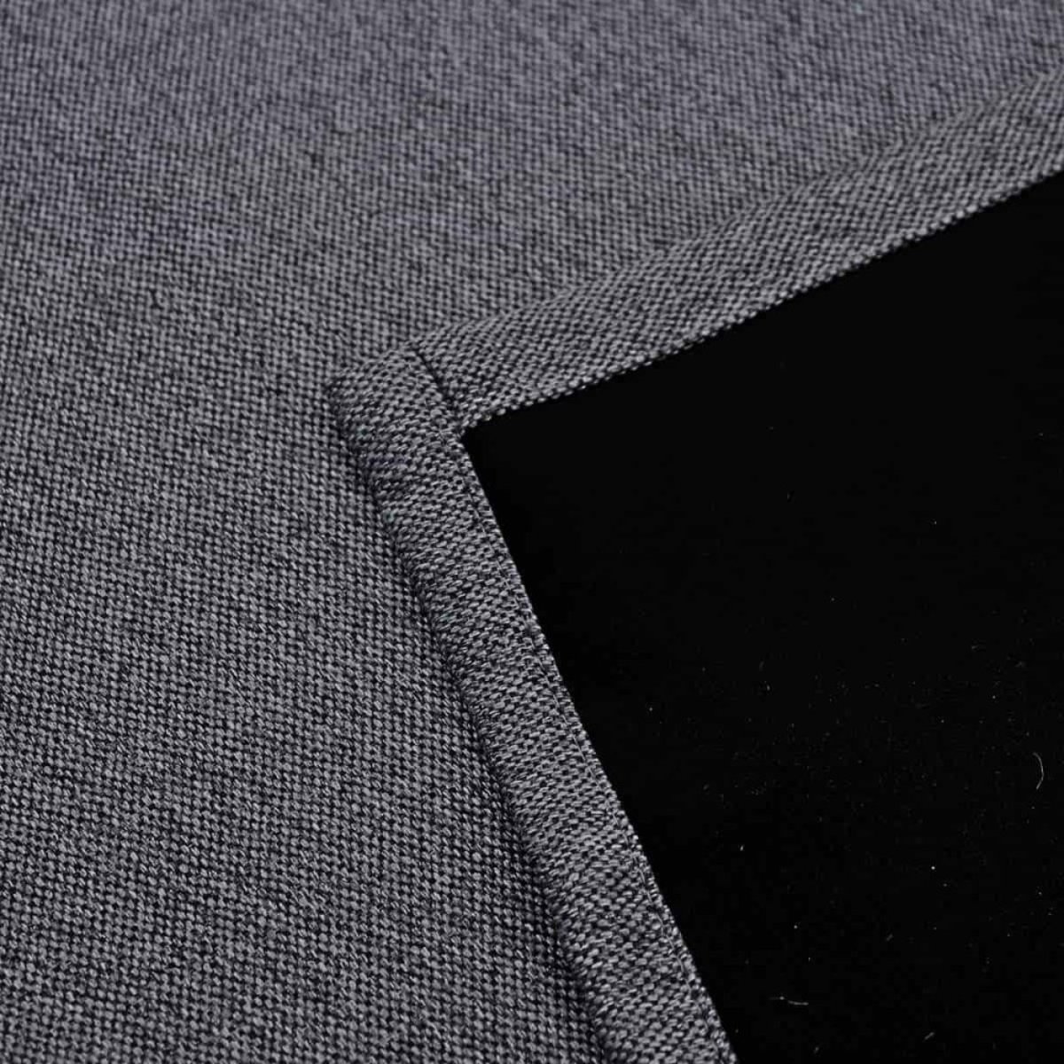 Rideau occultant grande hauteur 140x260cm gris foncé, ORNAMI