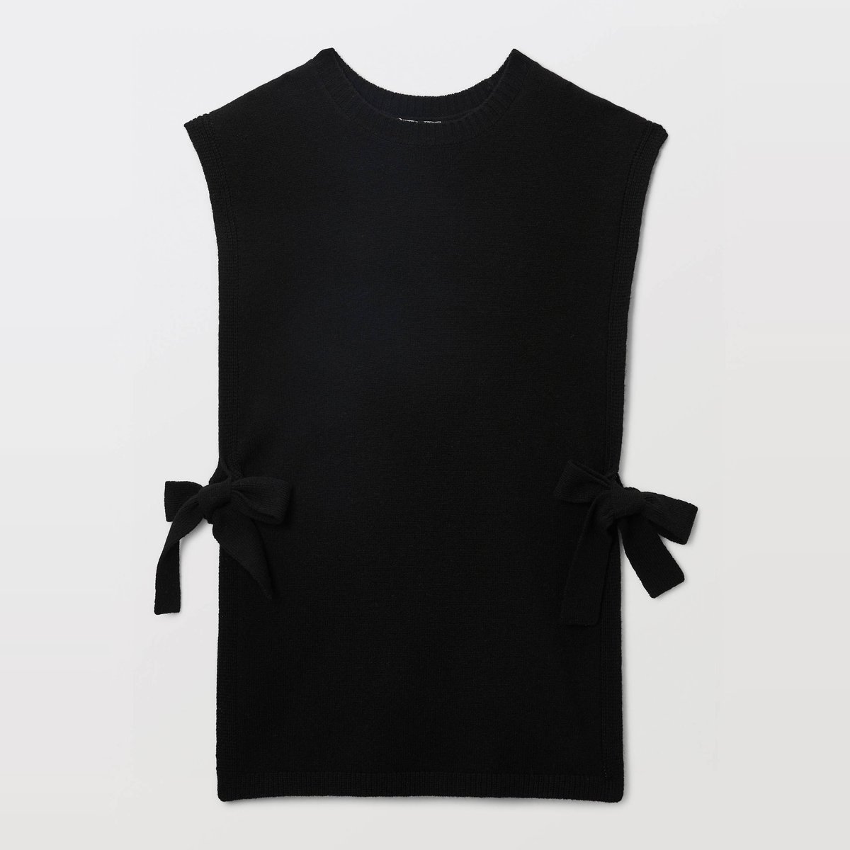Poncho en laine noir, MONOPRIX