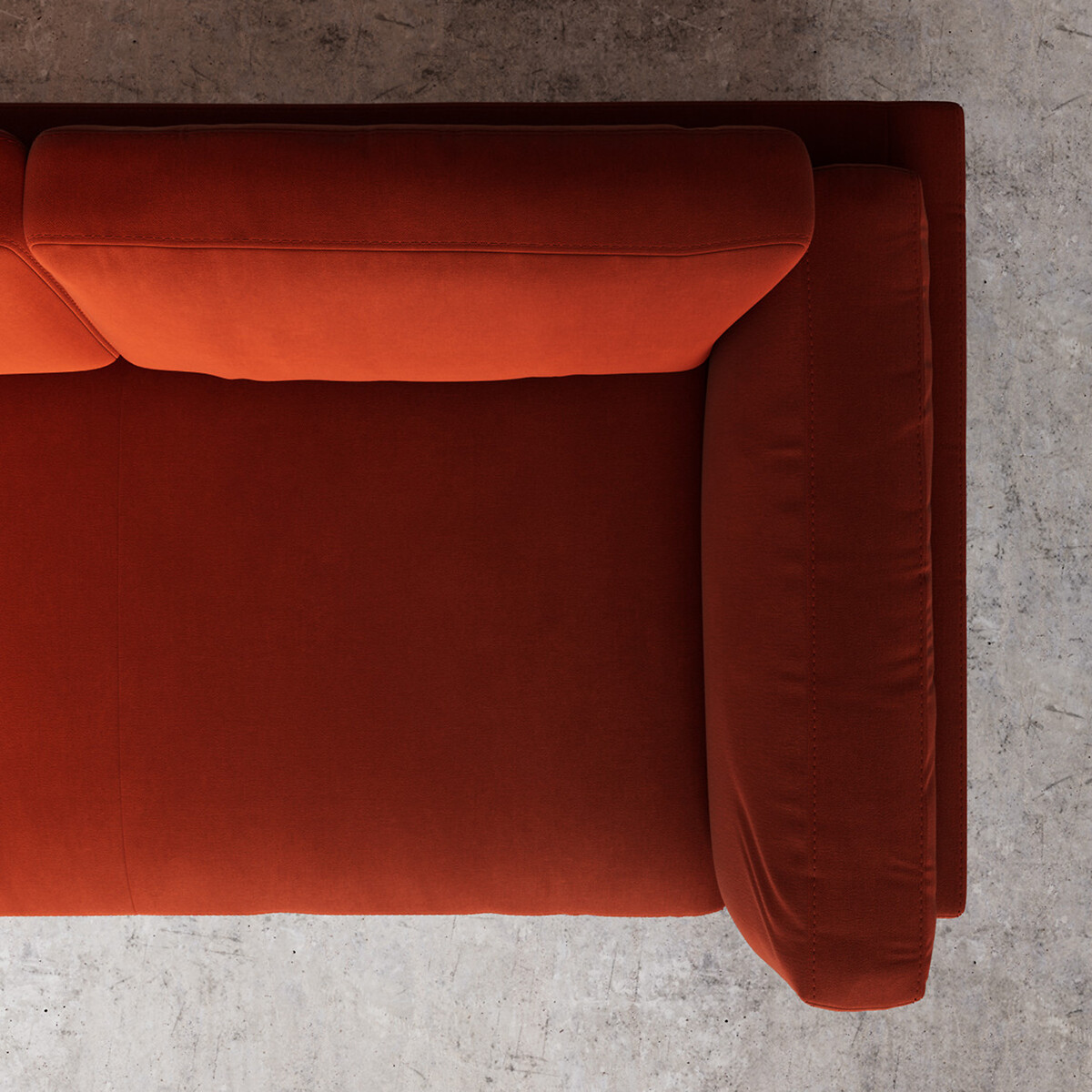 Munich Crushed Velvet Corner Sofa harissa, SWOON