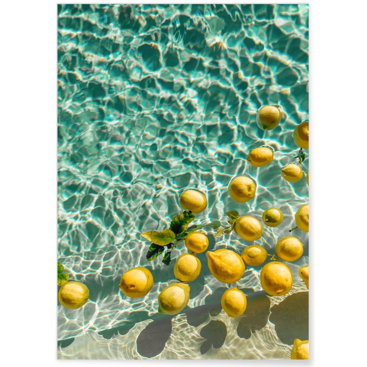 Poster Lemon Water blanc, L'AFFICHERIE