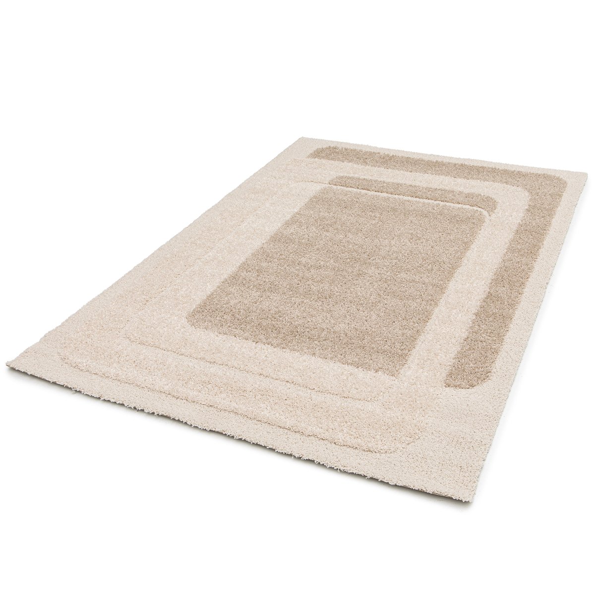 Tapis design doux et épais MIREO beige sable, AFK LIVING