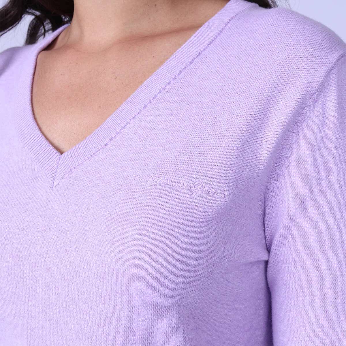 Pull Halexa lilas, MISE AU GREEN