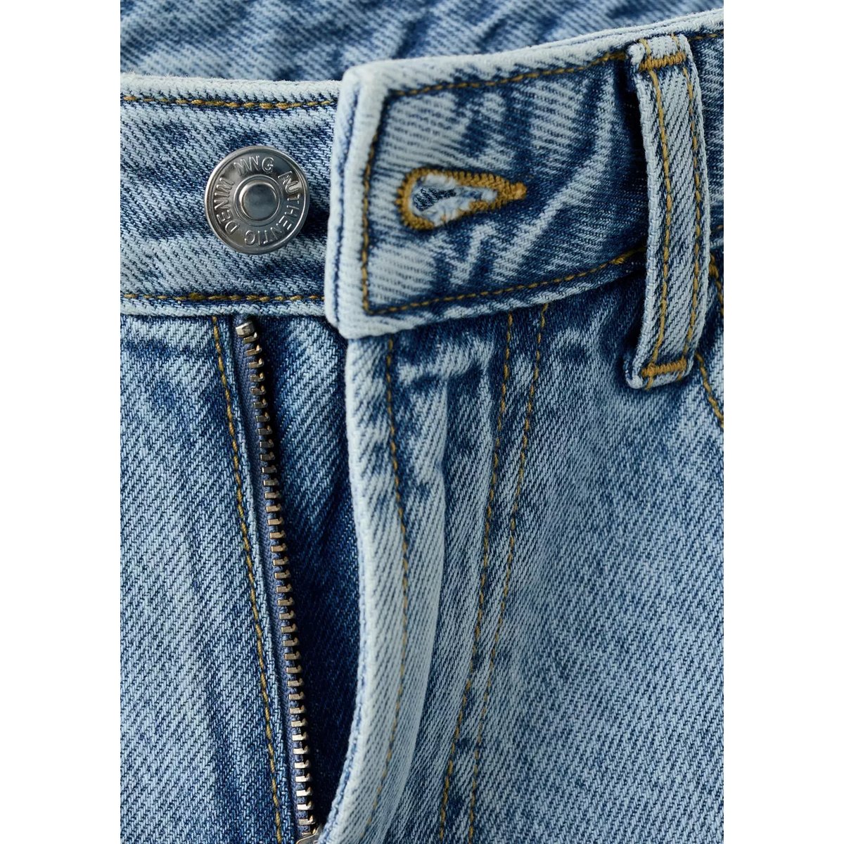 Jean relaxed-fit bleu moyen, MANGO TEEN