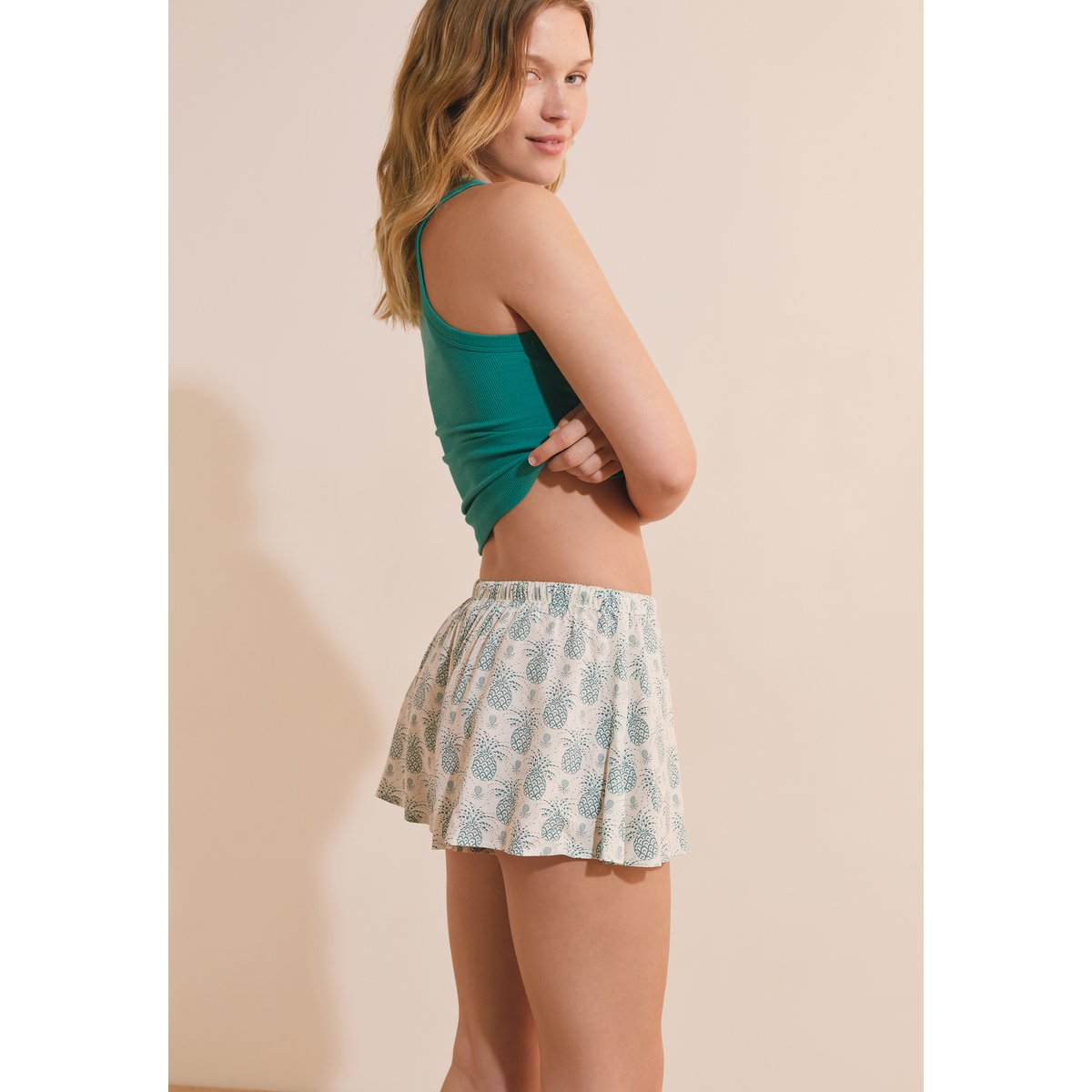 Short de pyjama à motifs SPIRA ecru, ETAM
