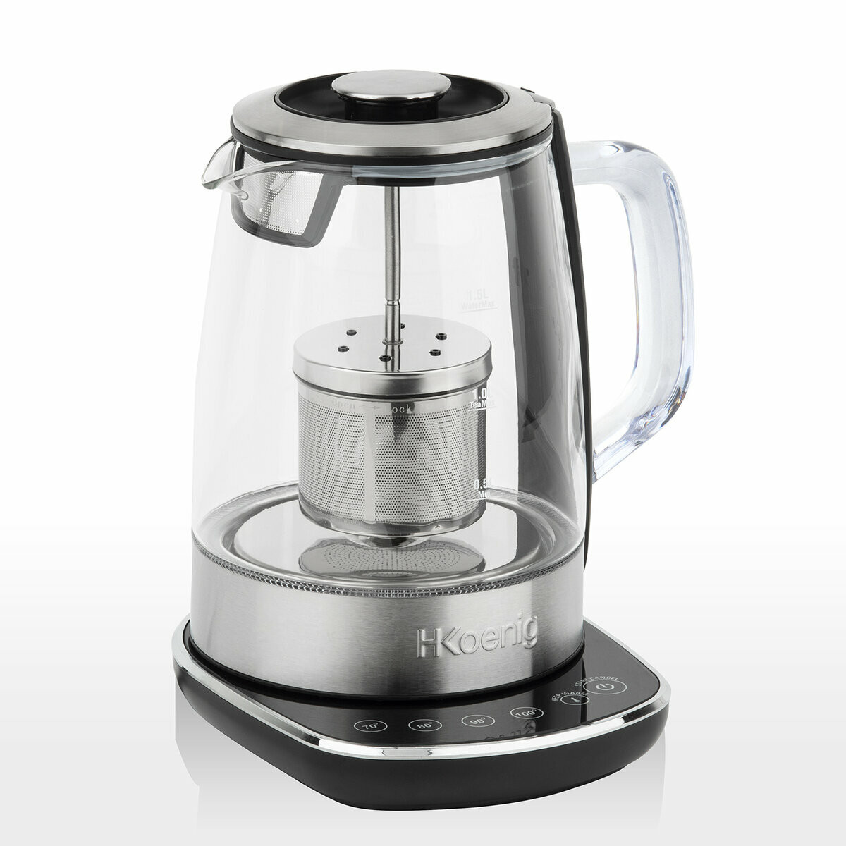 presse agrumes et bouilloire infuseur a the 1,5l agr80 + ti600 inox, H.KOENIG