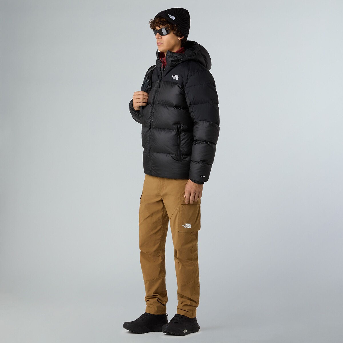 Diablo Down quilted padded jacket with hood black, THE NORTH FACE