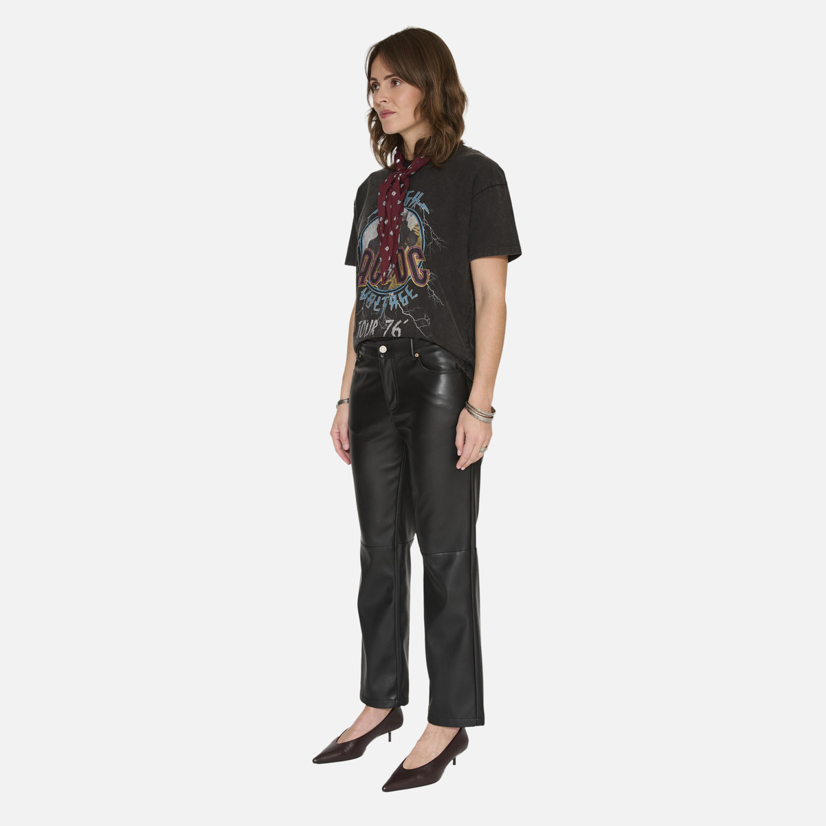 Pantalon THE LINDA LEATHER black, MKT STUDIO
