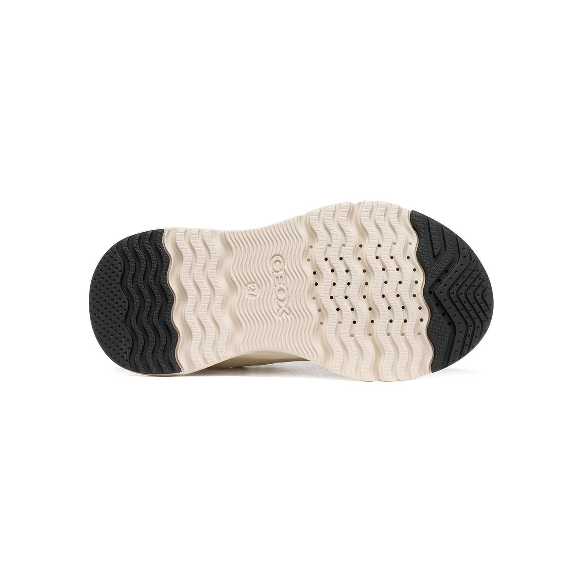 Baskets  J LOFTUS ivoire clair/platine, GEOX
