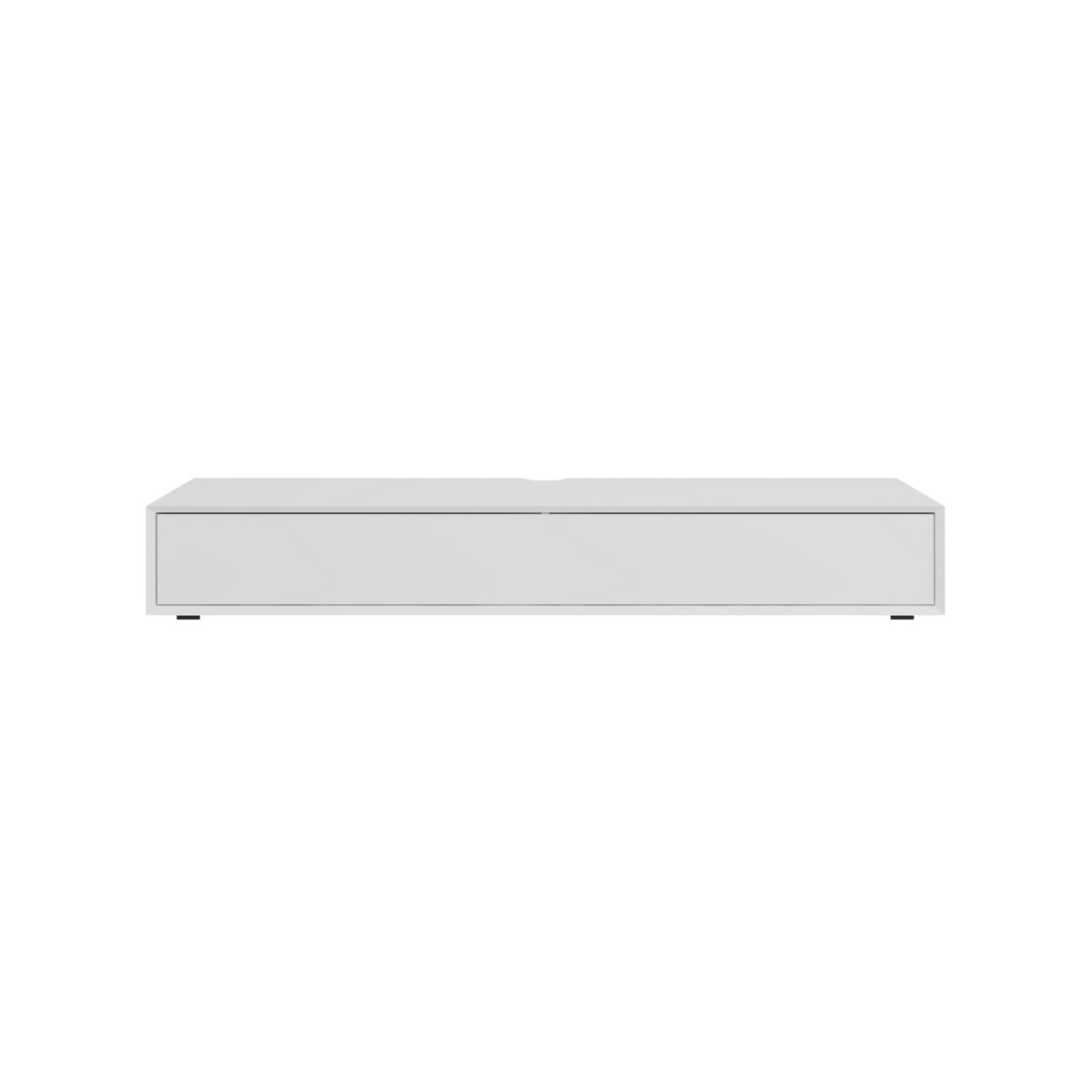 Meuble TV 1 abattant ORELIA blanc, CALICOSY