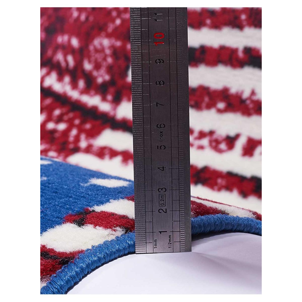 Tapis enfant tissé LYN1 USA UK bleu, UN AMOUR DE TAPIS