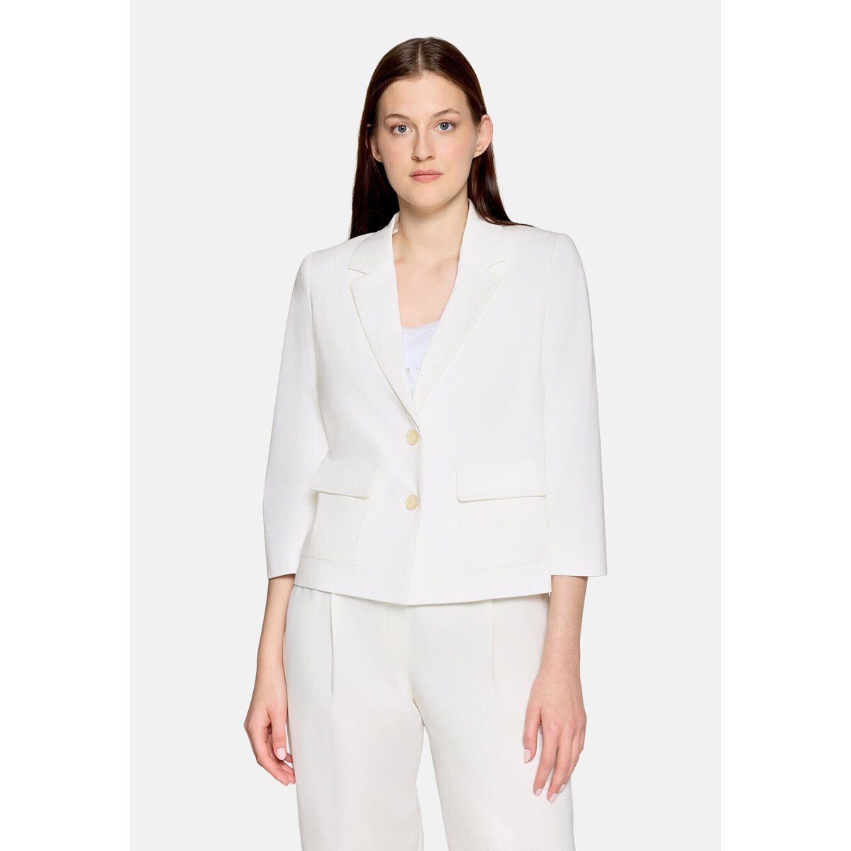 Veste blazer à manches 3/4 blanc, BETTY BARCLAY