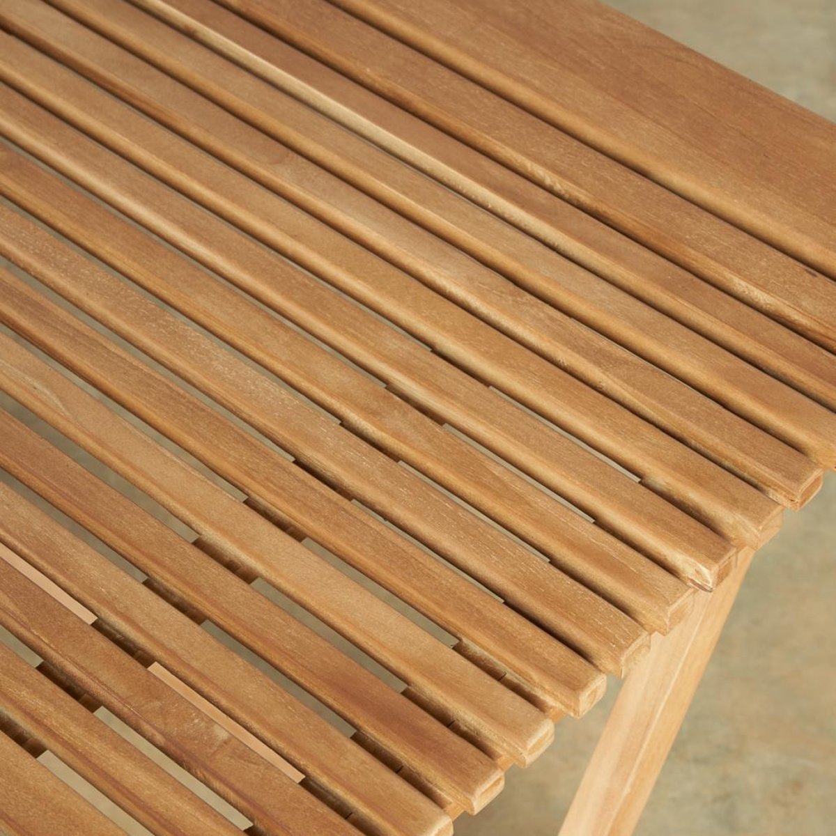 Table jardin pliante Janis naturel, WANDA COLLECTION