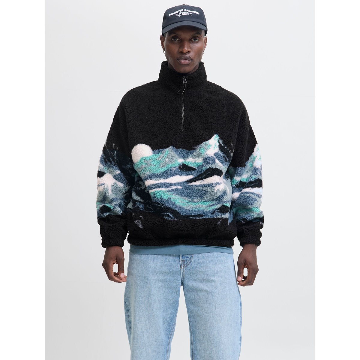 Sweat-Shirt En Polaire noire - black, JACK & JONES