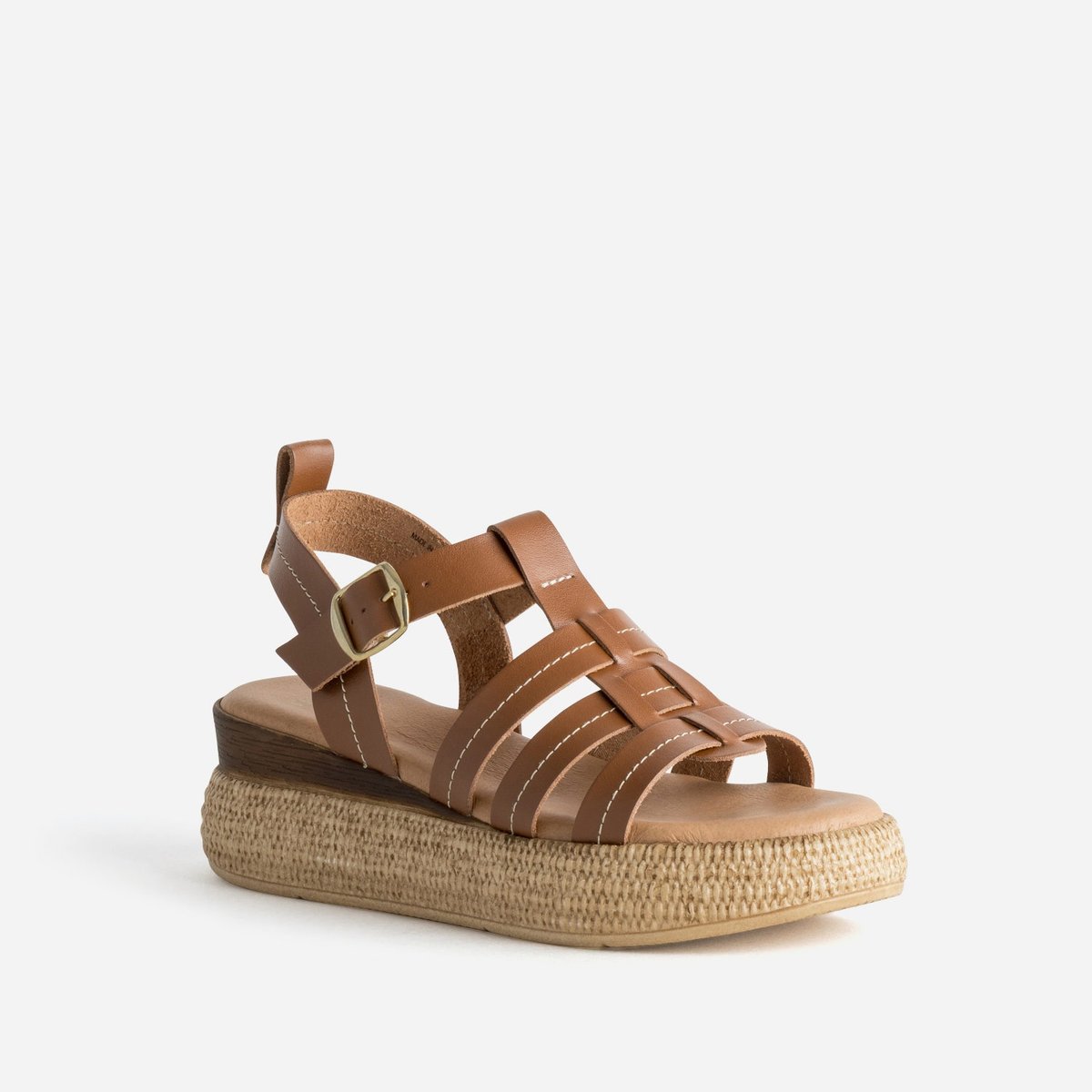Sandale À Talon en cuir TEHILA camel, TEXTO
