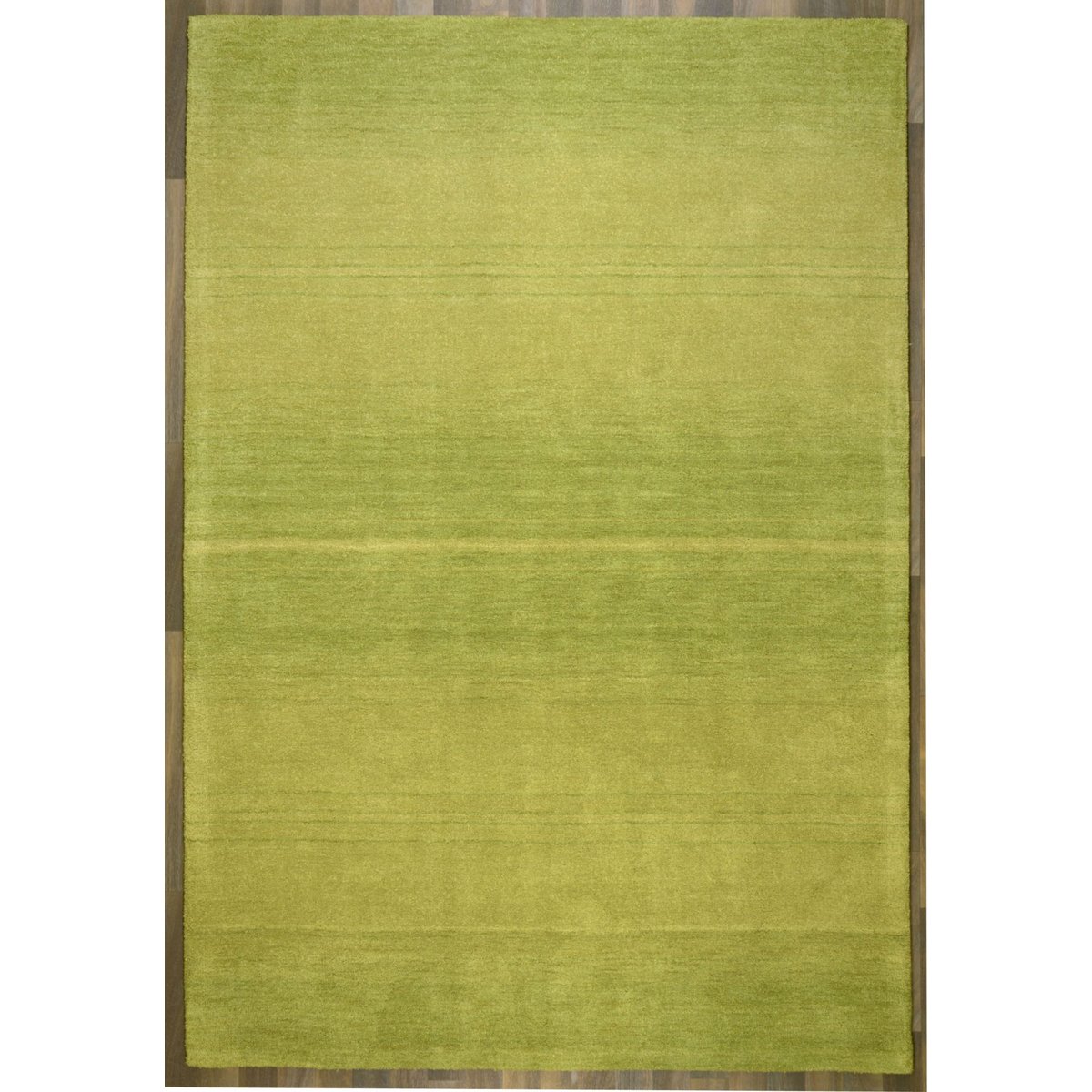 Tapis gabbeh GABURA, tissé à la main, 100% laine naturelle, à bordure vert, THEKO