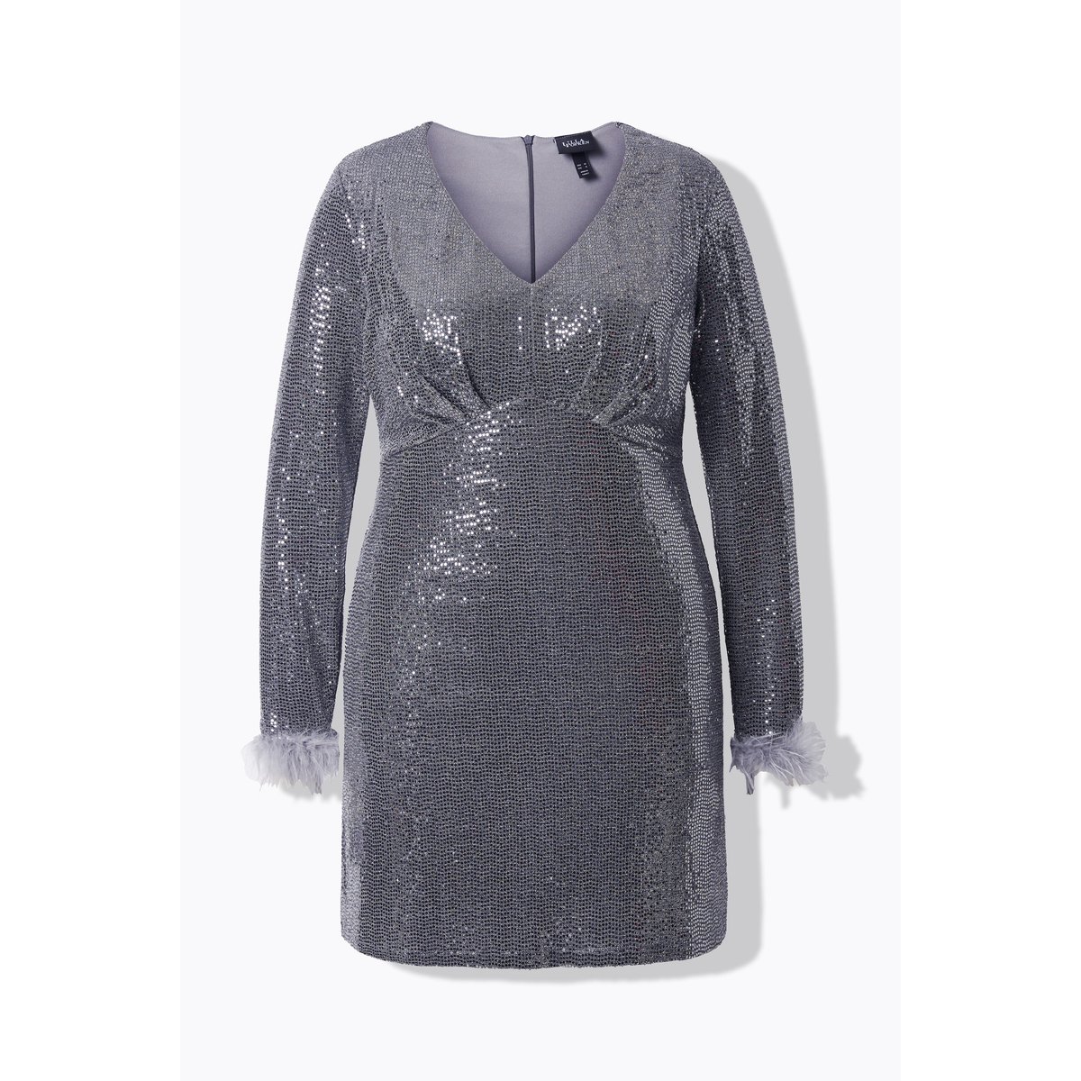 Robe bodycon à paillettes argent, ULLA POPKEN
