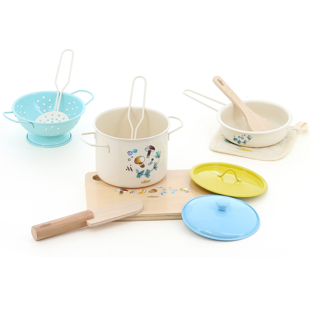 Set d'ustensiles de cuisine beige, VILAC