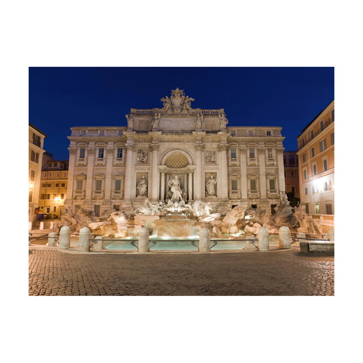 Papier peint intissé panoramique Ville et Architecture Fontaine de Trevi - Rome multicouleur, EDEN
