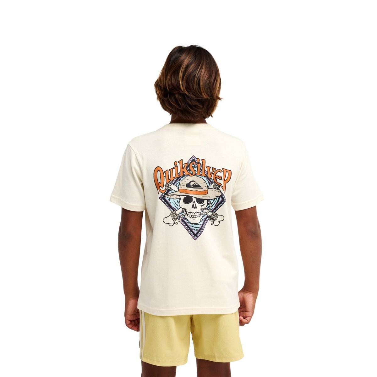 T-Shirt à manches courtes ONE PIECE PIRATES ISLAND blanc bone white, QUIKSILVER